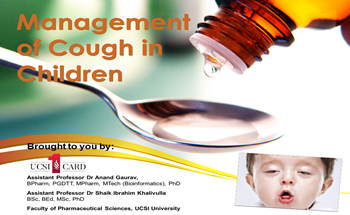 Management of Cough in Children
