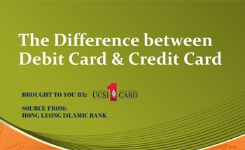 The Difference between Debit Card & Credit Card